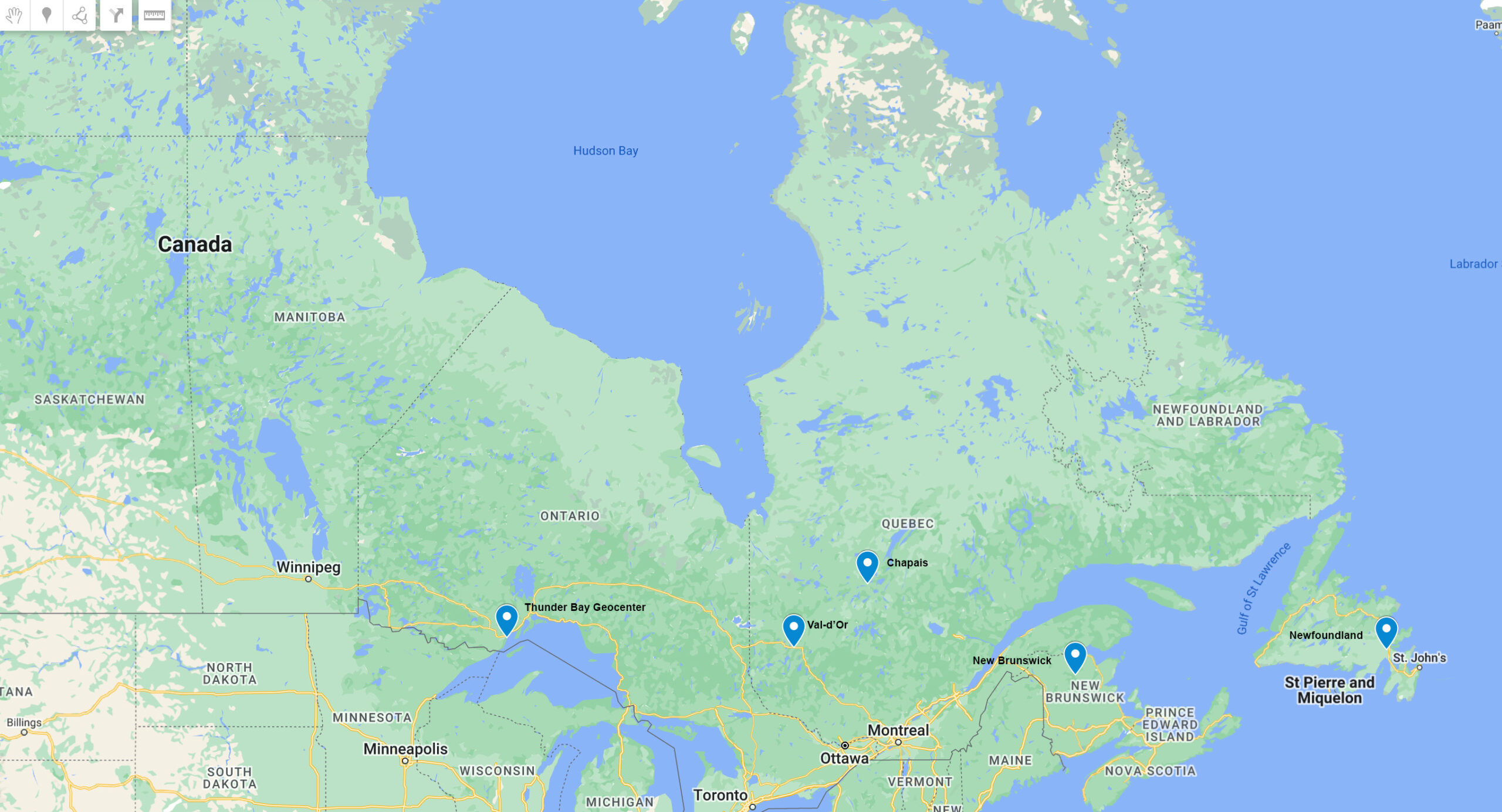 Cdn Drill Group Map
